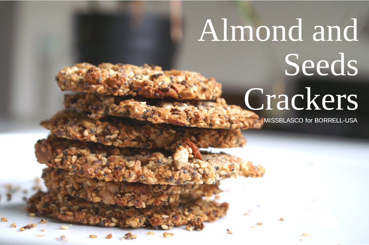 low carb almond seed crackers